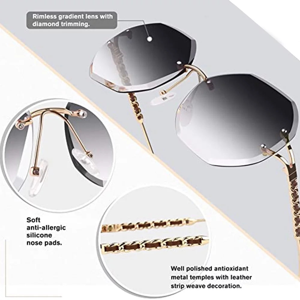 Oversized Sunglasses for Women Men, Wrap around Fashion Frame Big Sunglasses Trendy Shades Sunglasses UV400 Protection,Gradient Gray